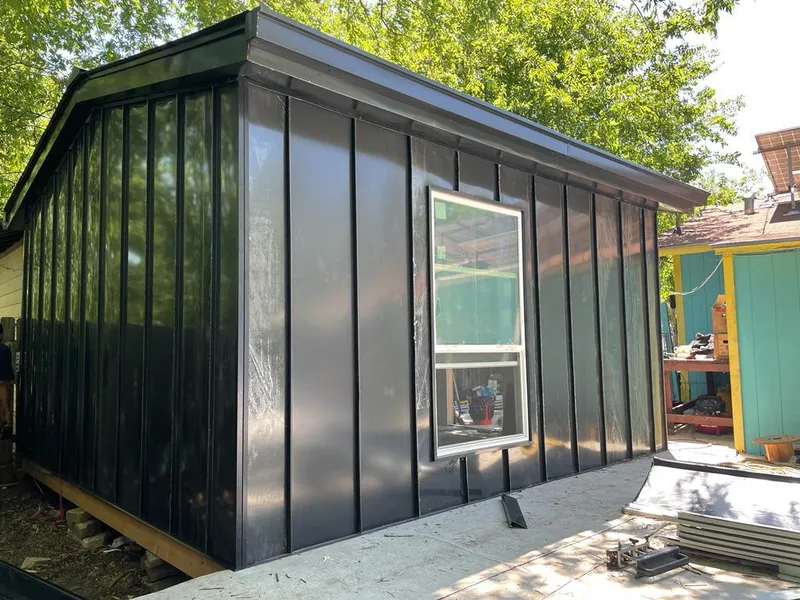 Black standing seam metal wall panels for Metal Roof Installation in Maple Heights